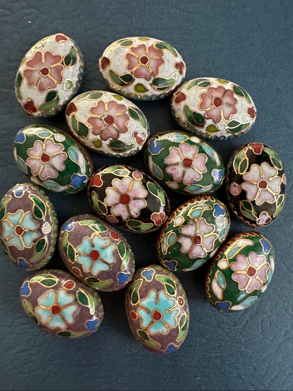 Vintage Cloisonné Beads - Picture 2 of 4